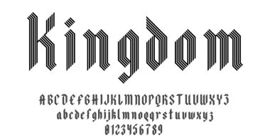 Alfabe alfabesi yazı tipi harfleri ve rakamlar zarif antika klasik siyah harf konsept çizgisi çizim biçimi çizimi çizimi çizimi