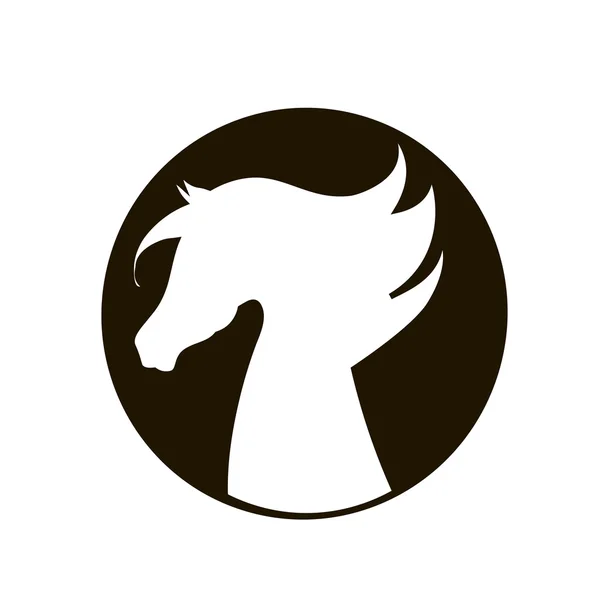 Pferd Silhouette Symbol Vektor Illustration — Stockvektor