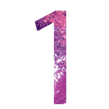 1 numara dağınık göz farı tebeşir tozu. ufalanmış pastel. Kullanarak iskontoları, satış, iş akışı düzeni, diyagram, seçenekleri iş adım afiş, web tasarım için mükemmel. Beyaz arka plan üzerinde izole.