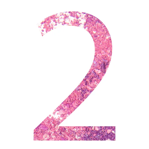 2 numara dağınık göz farı tebeşir tozu. ufalanmış pastel. Kullanarak iskontoları, satış, iş akışı düzeni, diyagram, seçenekleri iş adım afiş, web tasarım için mükemmel. Beyaz arka plan üzerinde izole.