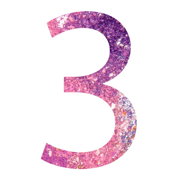 Number 3 Eyeshadow Scattered Chalk Powder Crumbled
