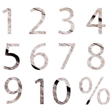 eski ahşap saklama sayıları yüzde sembolleri ayarlayın. İskonto satış kullanımı, iş akışı düzen, diyagram için ideal, iş adım seçenekleri, banner, web tasarım. Beyaz arka planda izole.