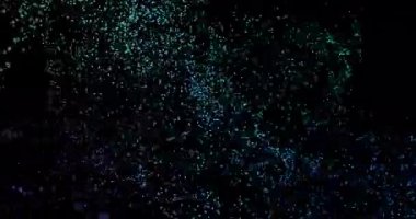 Güzel soyut animasyon. Teknoloji parçacıkları evreni soyut dijital dalga. Akış 4k animasyon alanı derinleştiriyor. depolama görüntüleri