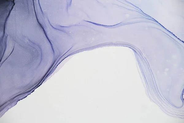 Texture de fond abstraite bleue en blanc. taches délicates de peinture sur papier blanc. foyer doux — Photo