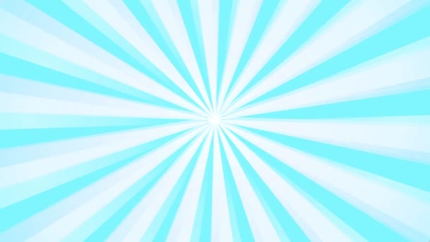 Sunburst Starburst promienie tła. Obracające się tło animacji promieni słonecznych. Animowane świecące słońce. Filmik o zwolnionym tempie. Widok z góry. — Wideo stockowe
