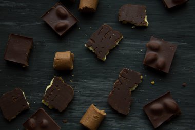 çikolata siyah eski tablo