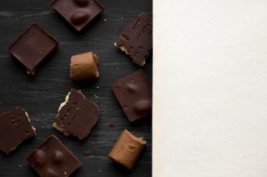 çikolata siyah eski tablo