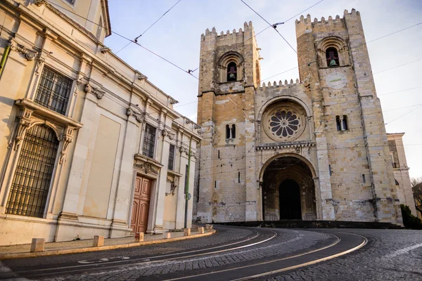 Santa Maria kathedrale in Lissabon, portugal — Stockfoto