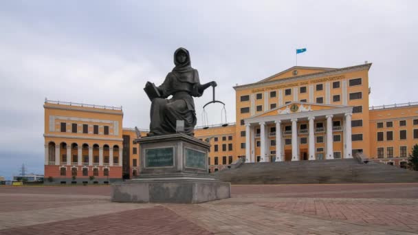 Universidad de Derecho Humanitario de Kazajstán — Vídeo de stock