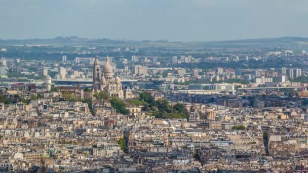 Heilig Hart Basiliek in Parijs — Stockvideo