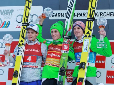 64. Four Hills Turnuvası, Kenneth Ganj, Peter Prevc ve Severin Freund 