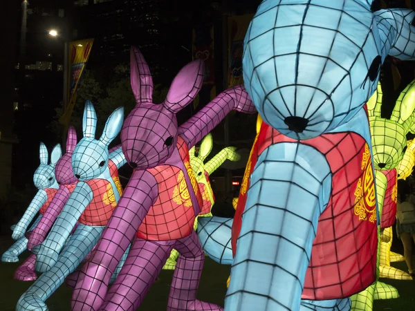 Rabbits contemporary lantern performance 