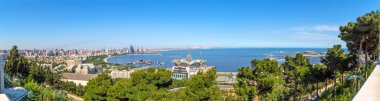 Panorama Baku. View from the Upland Park. clipart