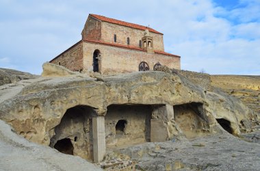 Uplistsikhe eski kilisede. Gürcistan