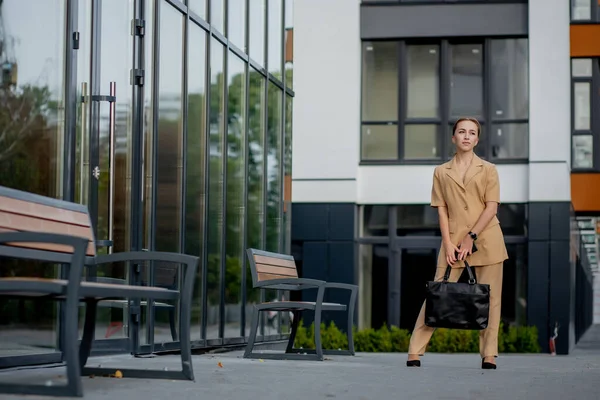 Retrato Linda Mujer Negocios Profesional Posiblemente Contable Arquitecto Mujer Negocios —  Fotos de Stock