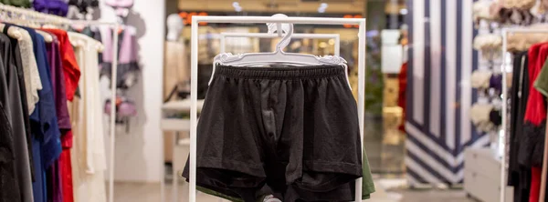 Men's underwear in the store. Cotton men's briefs.