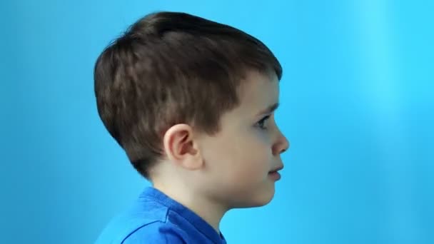 Rozčilený Rozzlobený Chlapecký Koncept Pro Vztek Frustraci Neplechu — Stock video