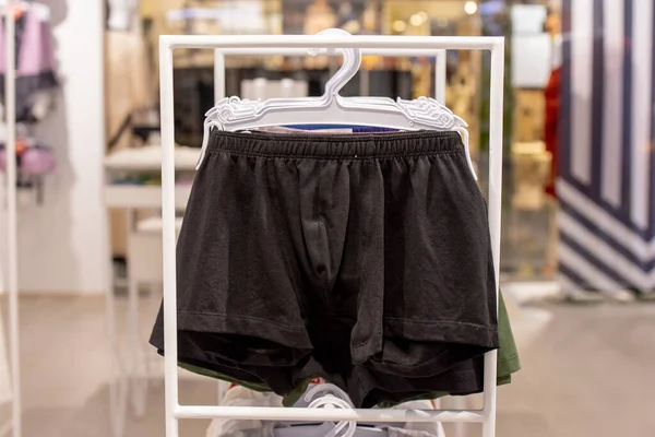 Men's underwear in the store. Cotton men's briefs.