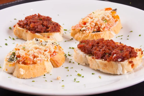 Bruschetta italienne traditionnelle — Photo