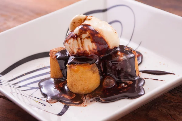 Banana Roll Dessert — Stock Photo, Image