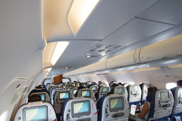 Салон самолёта
