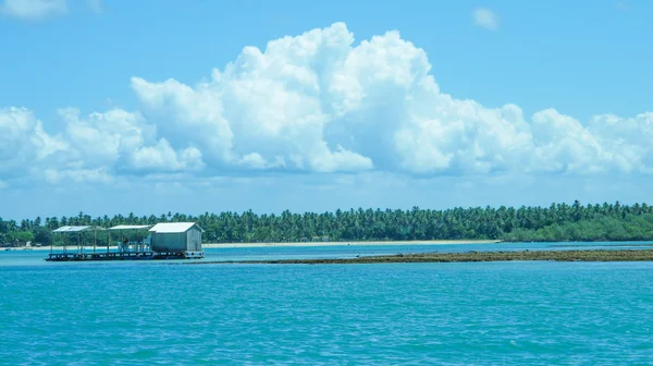 Pescador casa floatin — Foto de Stock