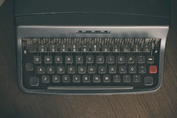 Vintage zwart schrijfmachine — Stockfoto