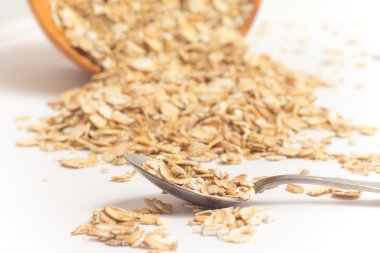 Yulaf gevreği yakın çekim 