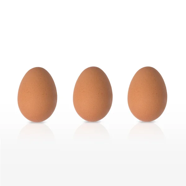 Nahaufnahme auf einem braunen Ei — Stockfoto