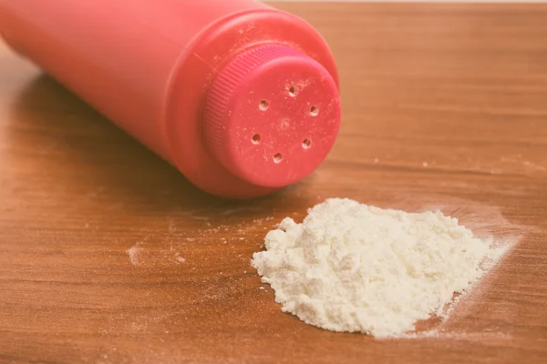 Baby talcum powder container — Stock Photo, Image