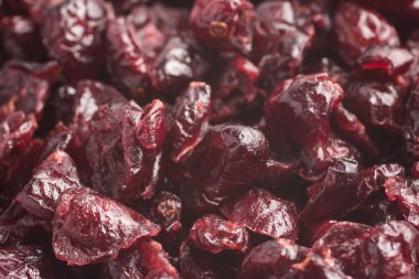 Yakın çekim kurutulmuş Cranberries 