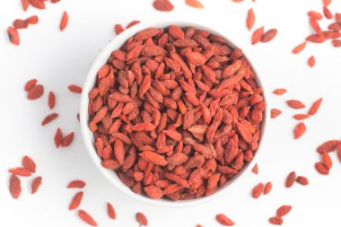 Goji Berry bir kasenin içine