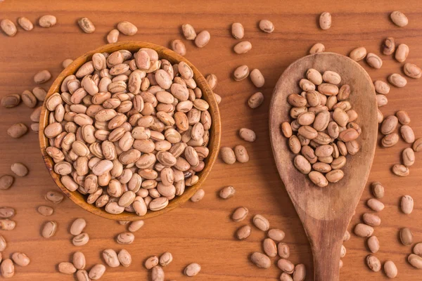 Carioca Beans into a bowl — Stock Photo, Image