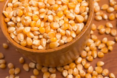 Mısır bir kase içine. Patlamış mısır