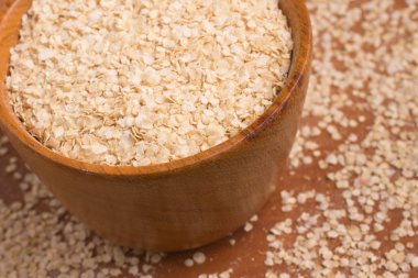 Quinoa pul bir kase içine. Süper yiyecek.