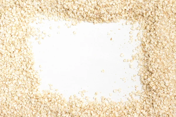 Rahmen aus Quinoa-Flocken — Stockfoto