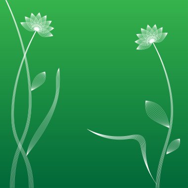 vektör çiçek ve yaprak