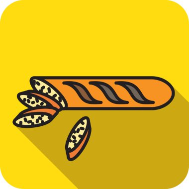 simge baton düz stil doğranmış