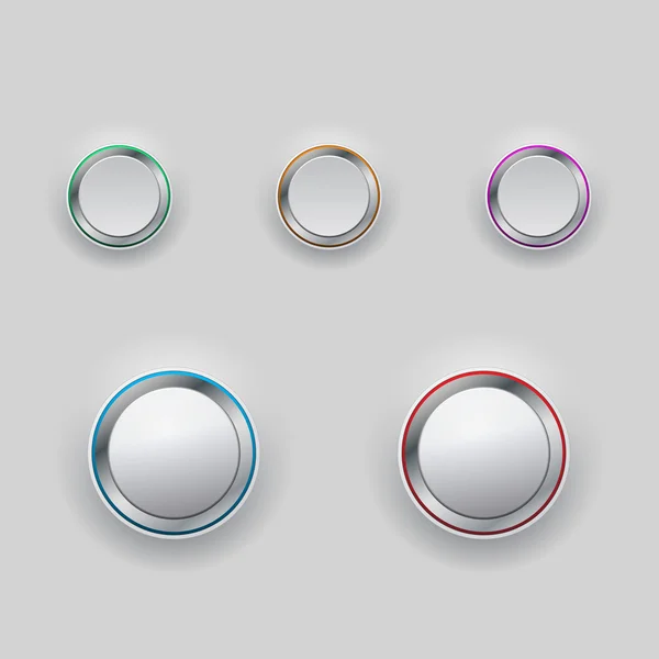 Set of interface buttons — Stock Vector