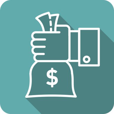 para çantası kutsal kişilerin resmi içinde senin el düz stil