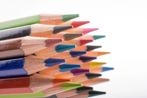 Çeşitli renk renkli kalemler — Stok fotoğraf