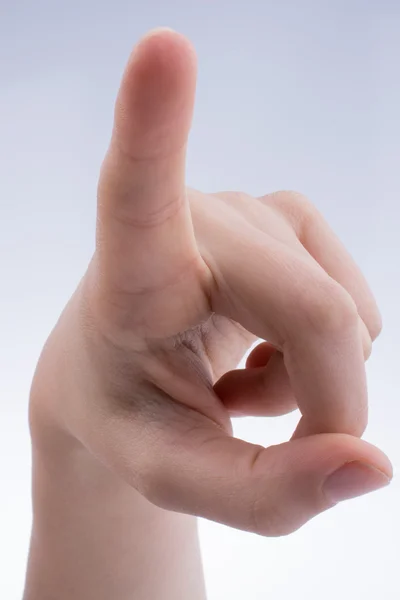 Kéz mutató gesztus — Stock Fotó