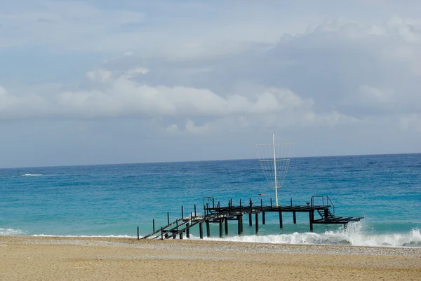 Côte de mer avec sable — Photo