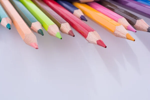 Color pencils of various colors — Stock Photo, Image