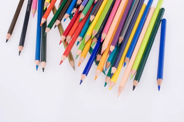 Lápis de cores de várias cores — Fotografia de Stock