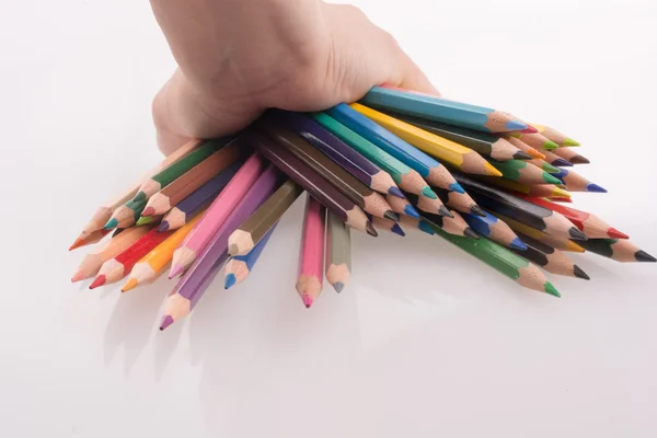 Crayons de couleur à main — Photo