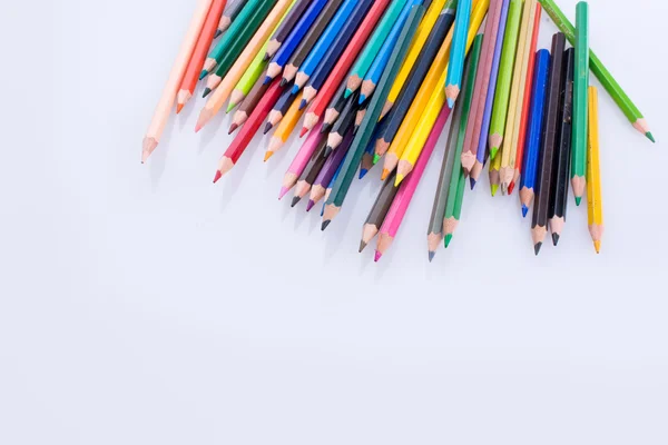 Lápis de cor de várias cores — Fotografia de Stock