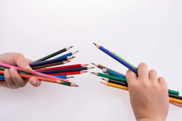 Hand holding Pencils — Stock Photo, Image