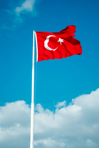 Török nemzeti lobogó — Stock Fotó