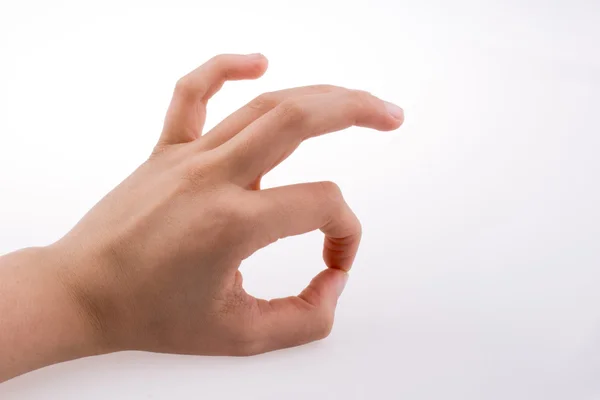 Mano haciendo 'bueno' símbolo — Foto de Stock